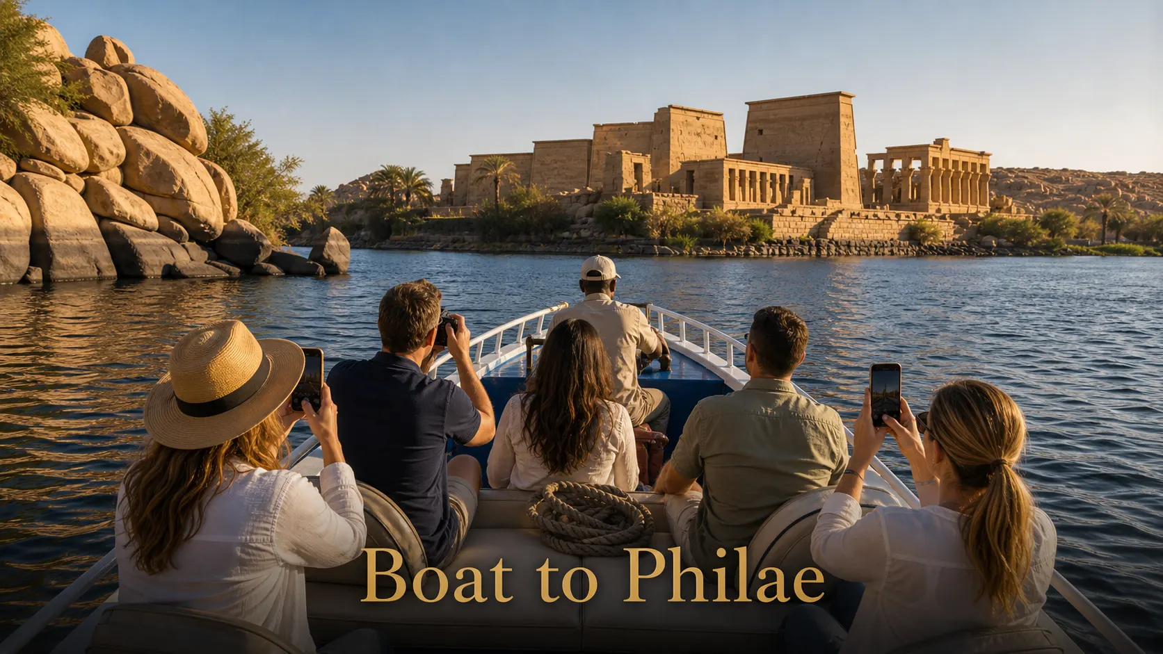 Boat to Philae, Aswan, Egypt