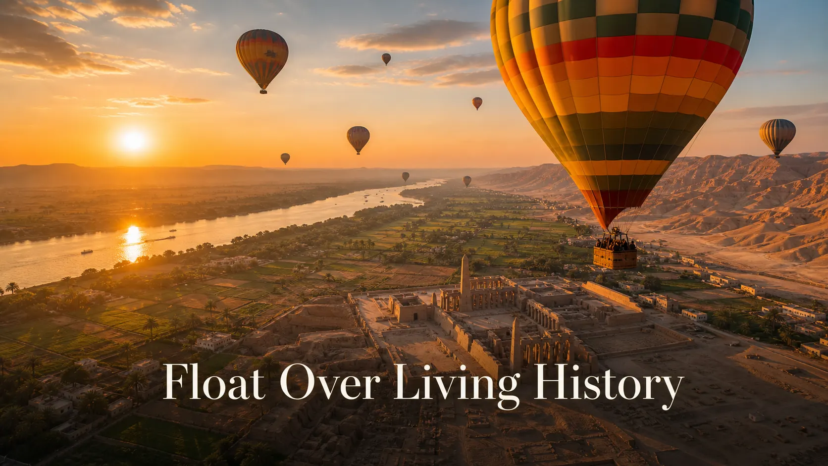 Float Over Living History, West Bank, Luxor, Egypt