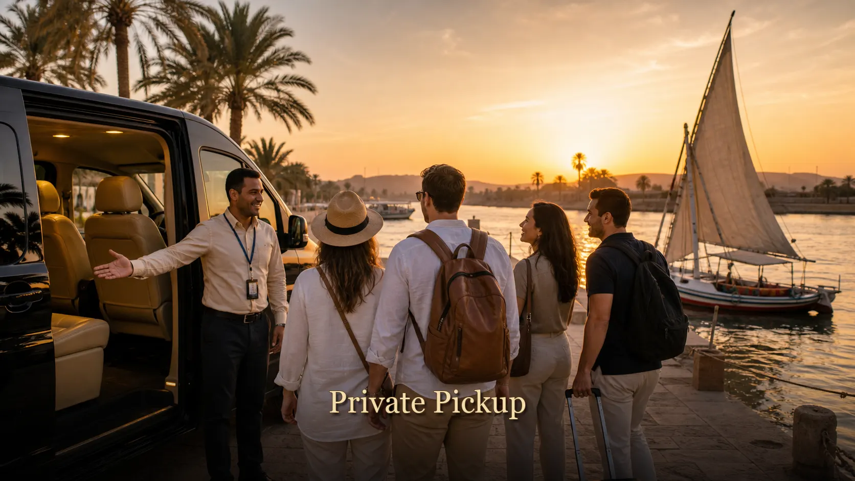 Private Pickup, The River Nile, Luxor, Egypt